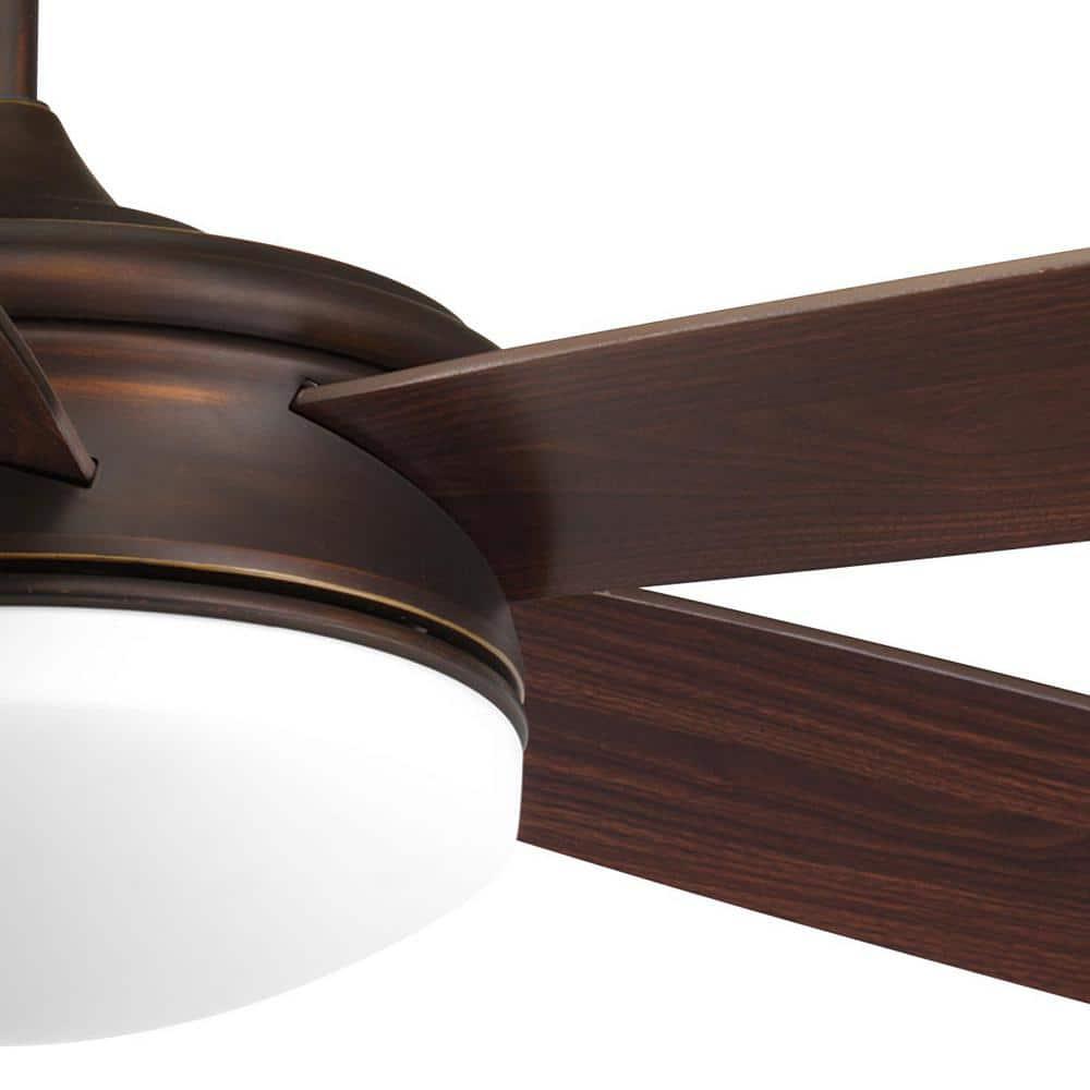 P2548-2030K-Progress Lighting-Fresno - Wide - Ceiling Fan - 1 Light - Handheld Remote in Modern style - 60 Inches wide by 17.25 Inches high-Antique