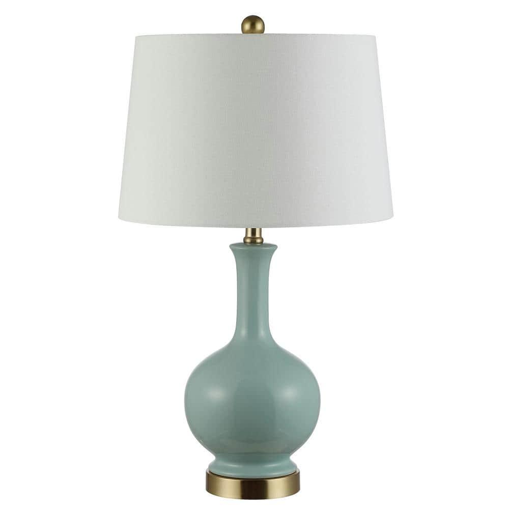 Bowie Table Lamp - 26 Inch Height - TBL4346 - Robins Egg Blue - Safavieh