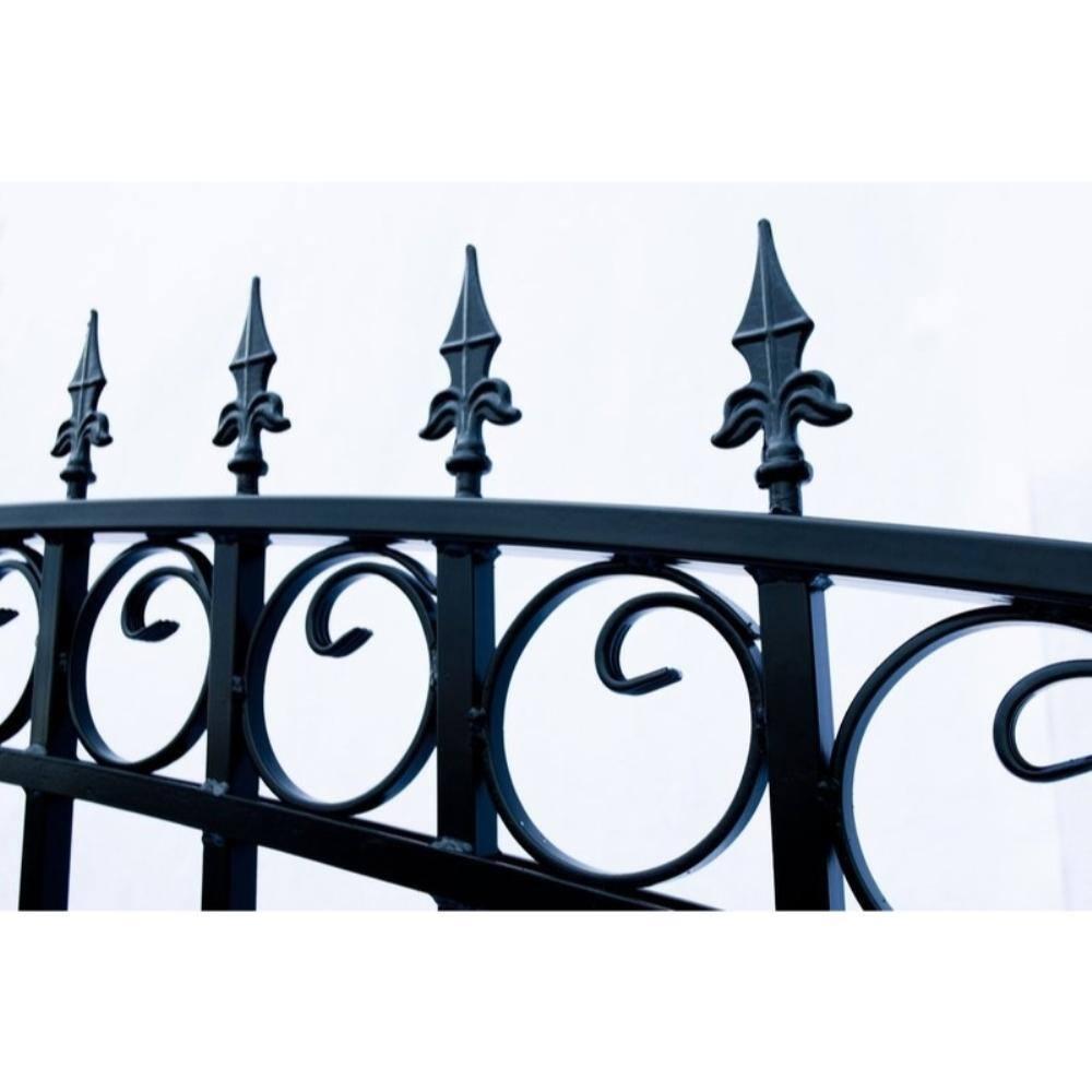 ALEKO Prague Black Metal Gate