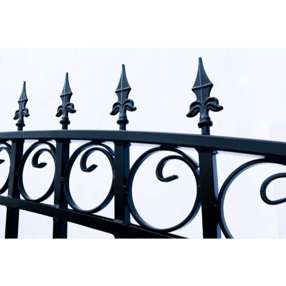 ALEKO Prague Black Metal Gate