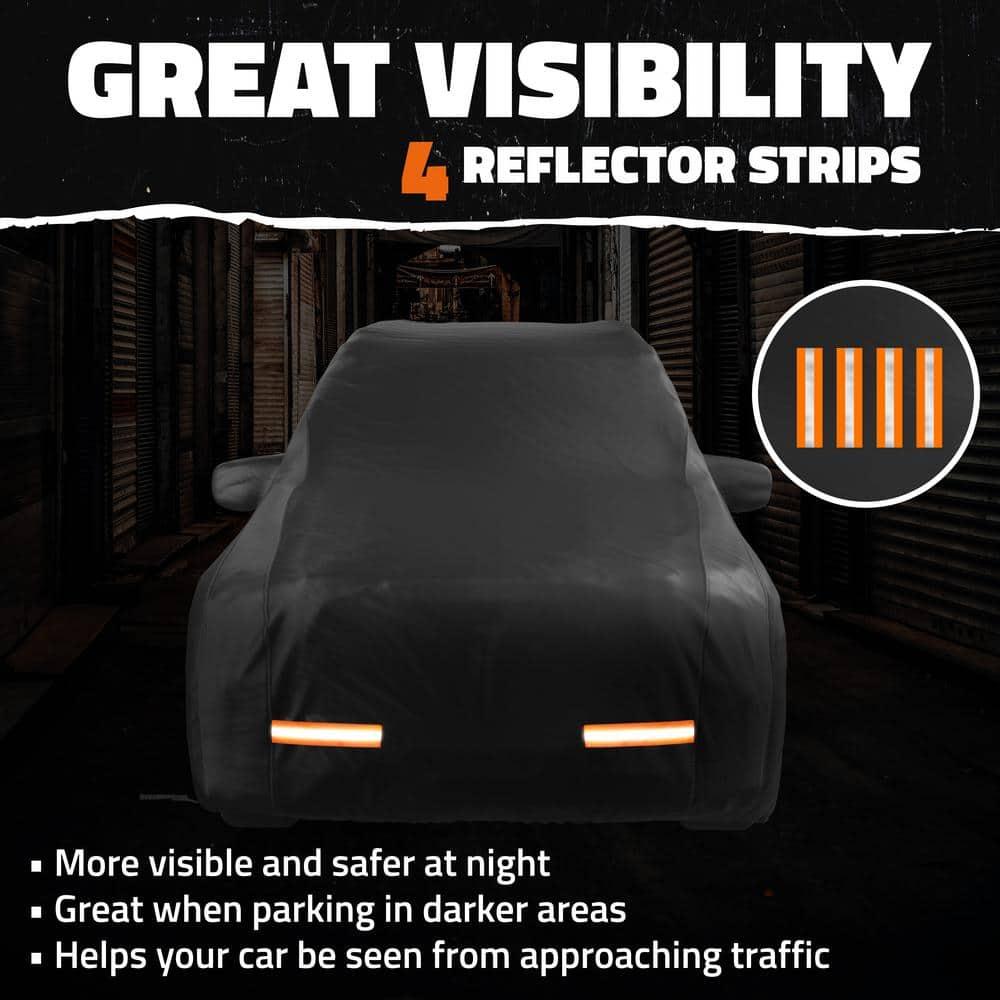 Mockins Heavy Duty Large SUV Car Cover - 200"x75"x75" - 250g PVC Cotton Lining