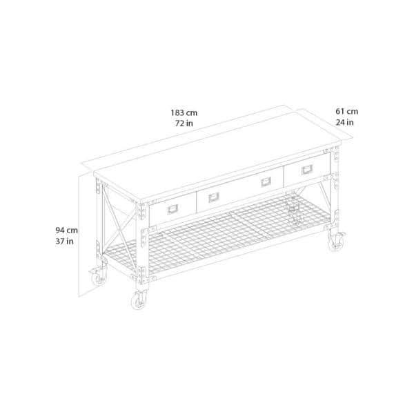 Duramax Building Products Duramax New Workbench 72" Wood Workbench