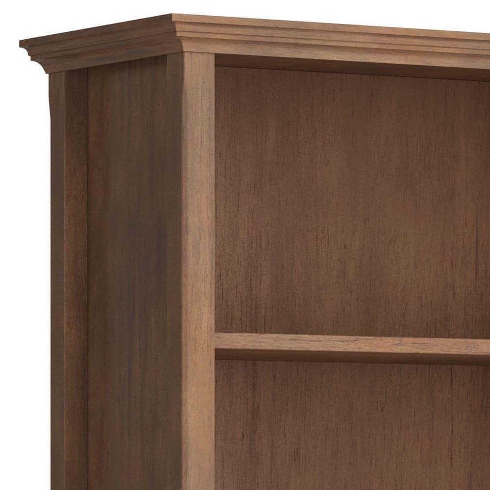 Simpli Home Amherst 30"W Solid Wood 5 Shelf Bookcase with Adjustable Shelves & Reviews | Wayfair