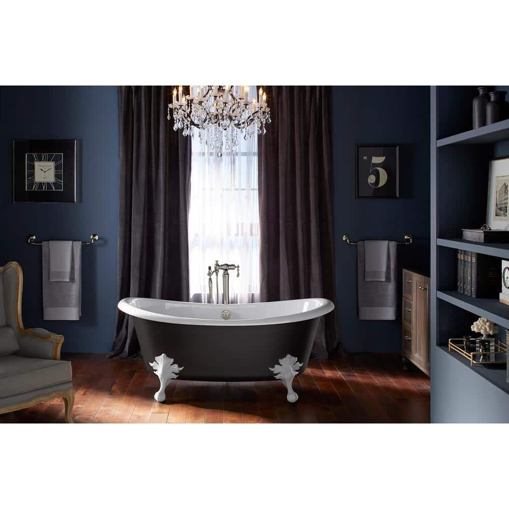 Artifacts® 66" x 33" Freestanding Bath with Iron Black Exterior