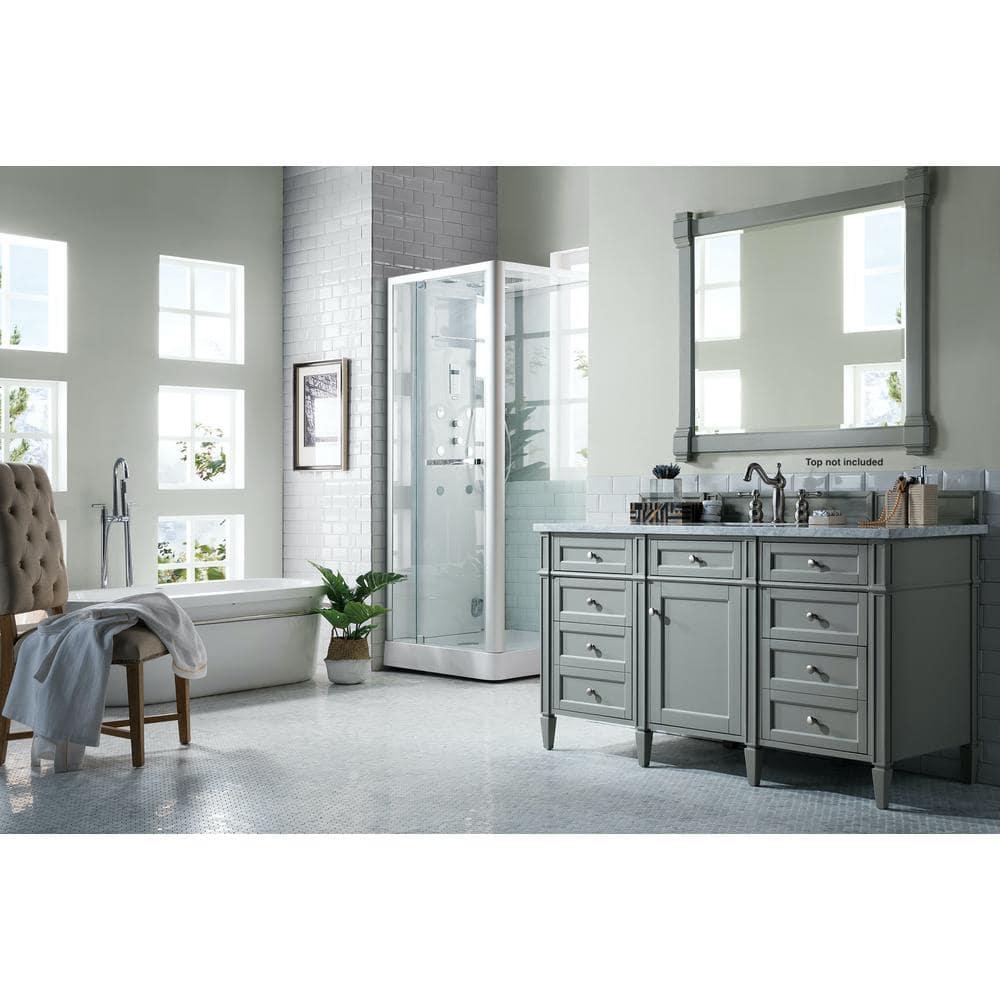 James Martin Vanities 650-V60s Brittany 60" Single Basin Poplar Wood Vanity Cabinet Only -