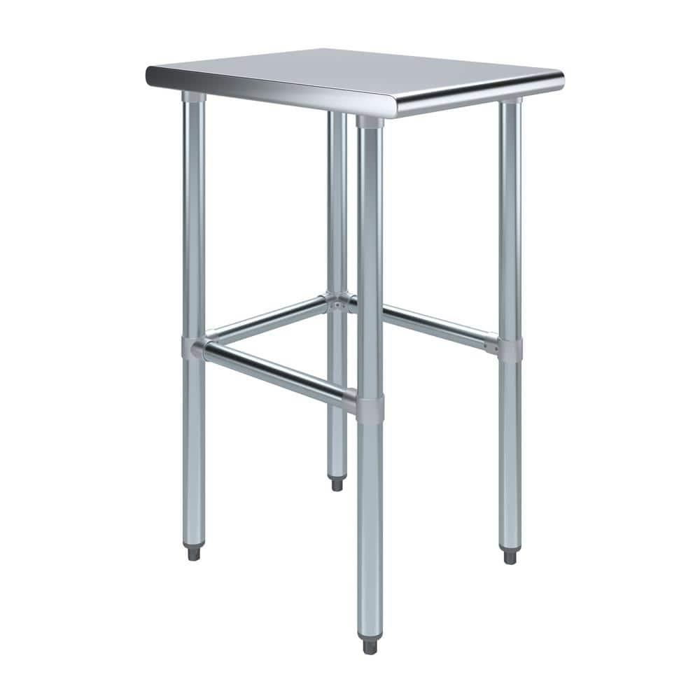 Amgood Stainless Steel Open Base Work Table