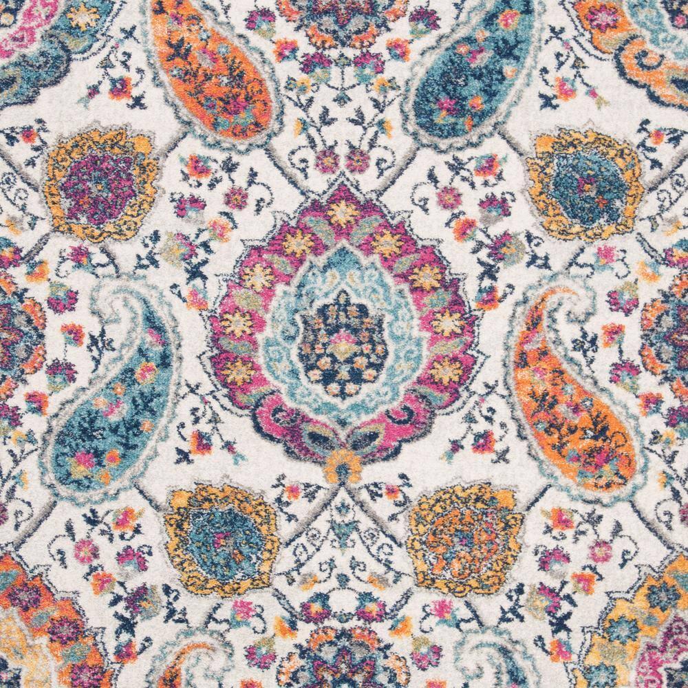 Madison MAD600 Power Loomed Indoor Area Rug - Cream/Multi - 4'x6' - Safavieh