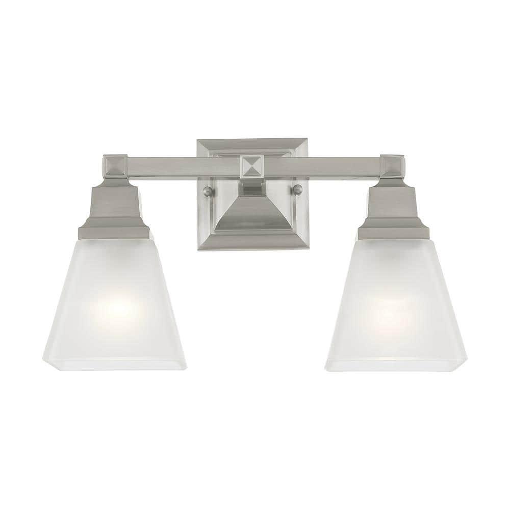 Livex Lighting Mission 2 - Light Vanity in  Brushed Nickel