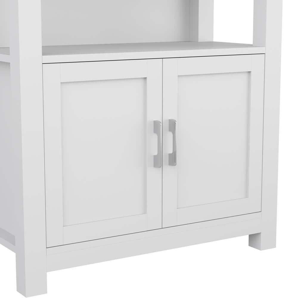 Martha Stewart Teague Martha Stewart 68" Shaker Bookcase with Storage Cabinet