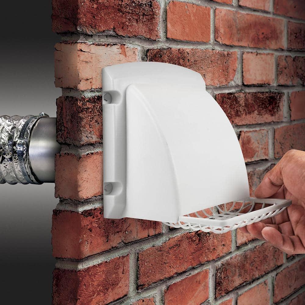 Wide Mouth Dryer Vent Kit with 4 in. X 8 Ft. Aluminum Dryer Duct