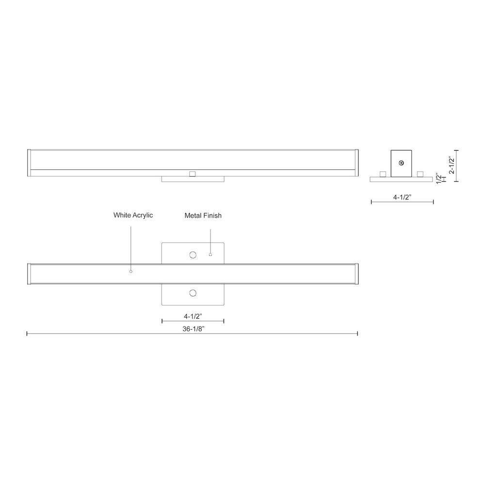 Jane-Slim Dimmable LED Bath Bar