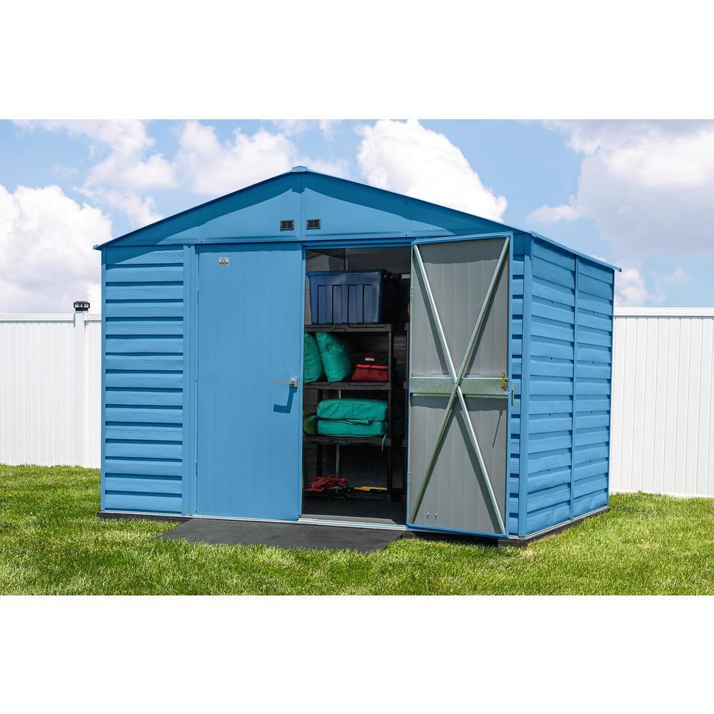 Arrow 10 ft. W x 12 ft. D Metal Storage Shed