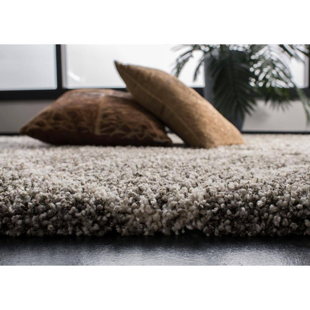 Hudson Shag SGH282 Power Loomed Indoor Area Rug - Grey/Ivory - 6'x9' - Safavieh