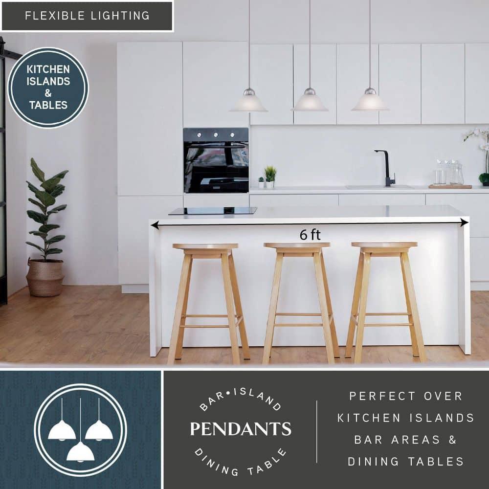 Vaxcel Da Vinci 3 - Light Pendant in Brushed Nickel