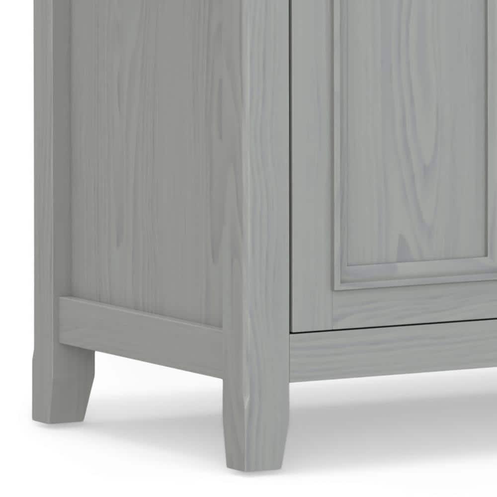 Simpli Home Amherst 54"W Solid Wood TV Stand for TVs up to 60" with Adjustable Shelves