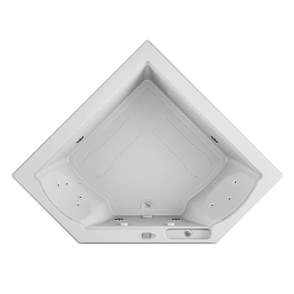 Fuzion® 65.75" Corner Acrylic Combination Bathtub