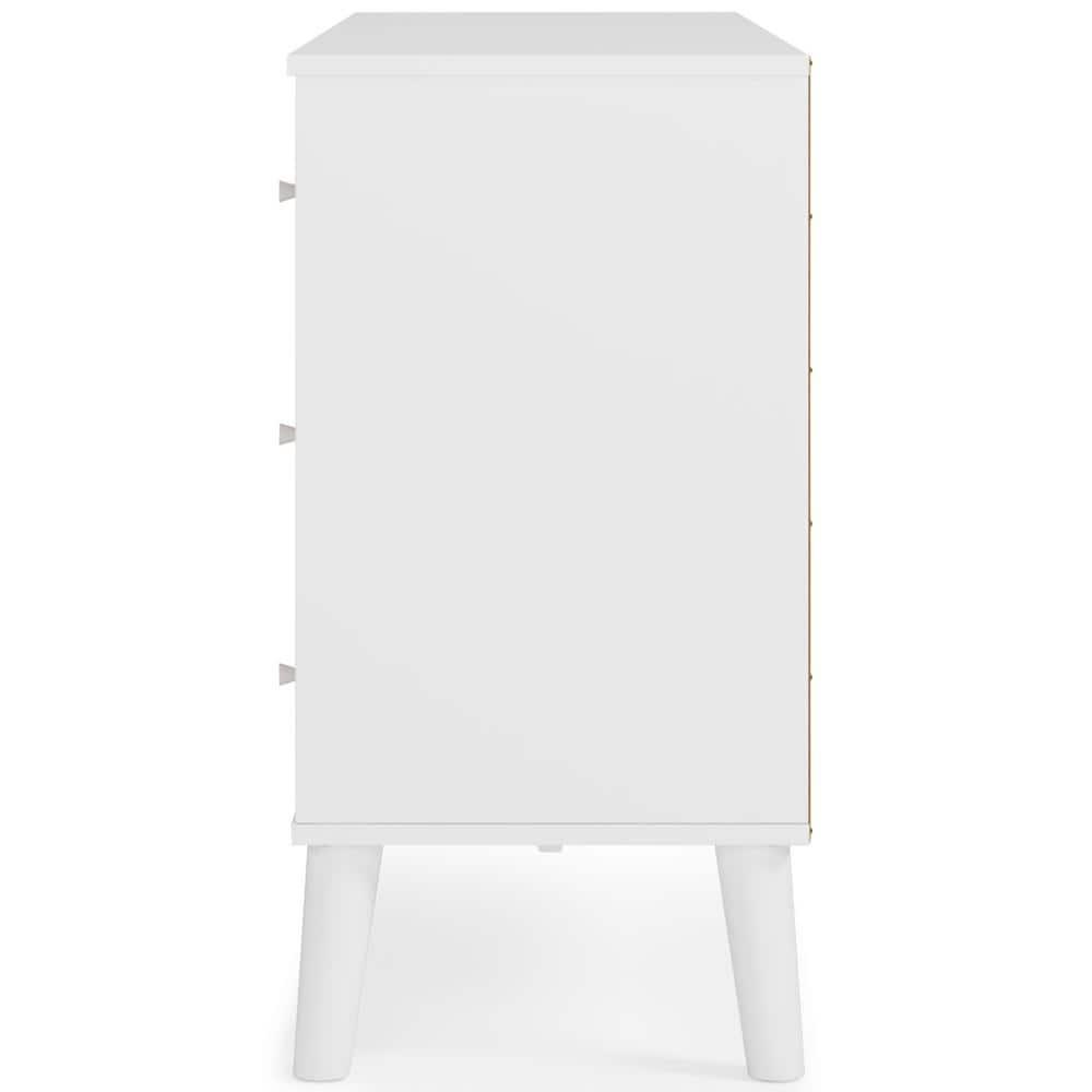 Signature Design by Ashley Contemporary Piperton 6 Drawer Dresser, Two-tone Brown/White