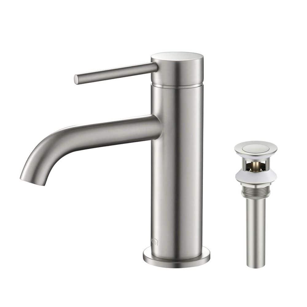 Circular Single-Hole Single-handle Bathroom Faucet