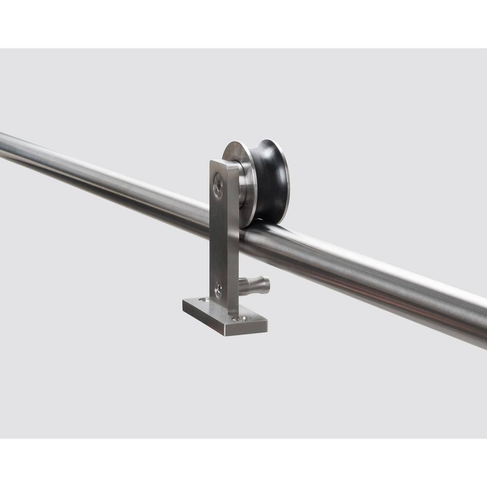 Sliding Rolling Barn Door Hardware Kit for Single Wood Doors with Fittings