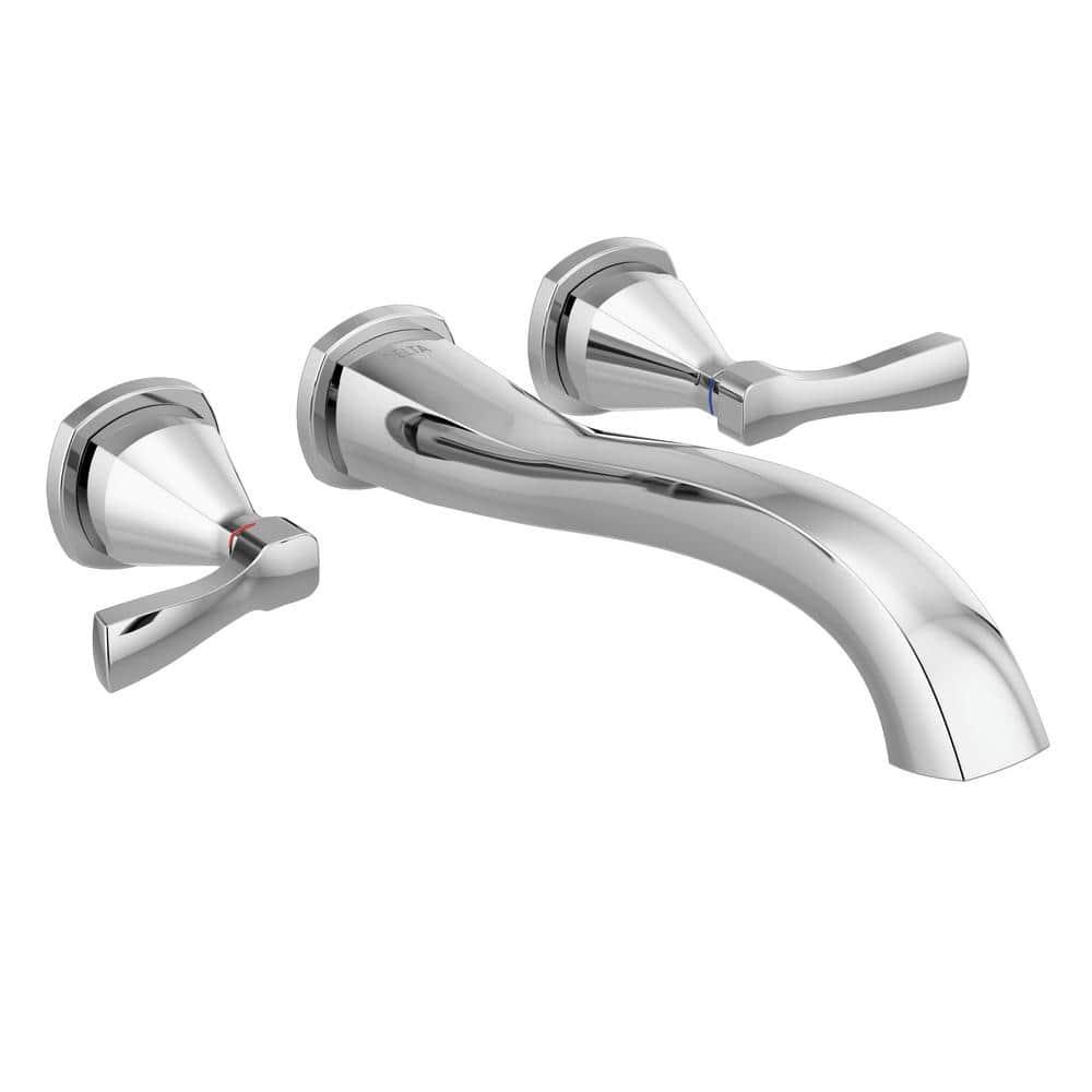 Stryke Double Handle Wall Mounted Tub Spout Trim