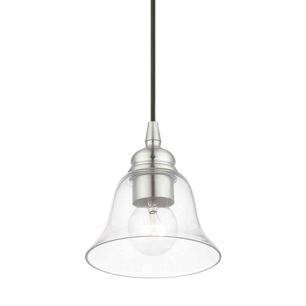 Livex Lighting Moreland 1 - Light Pendant in Brushed Nickel