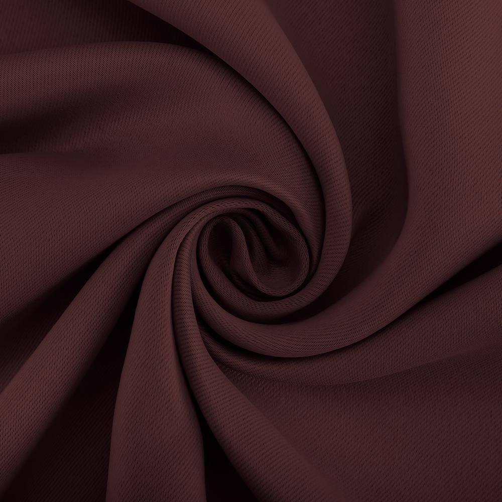 Sun Zero Nolan Energy Saving Blackout Grommet Curtain Panel, 40"x95", Merlot Red