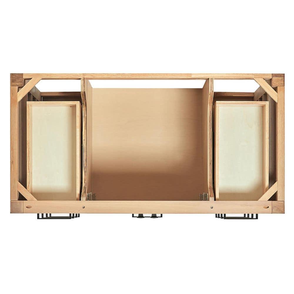 ARIEL Cambridge 48.25 Single Sink Bathroom Vanity with Carrara White Quartz Top