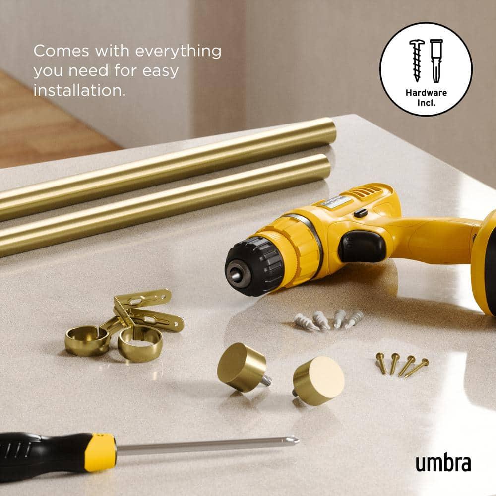 Umbra CAPPA Adjustable Single Steel Curtian Rod