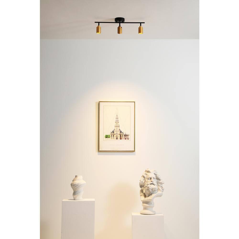 Vidalite Shura 3-Light Integrated LED Track Light with Rotatable Heads, 2 ft. Fixed Track Lighting Kit, 3000k, 1470 Lumens
