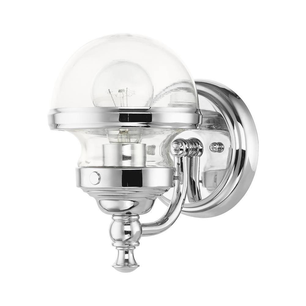 Livex Lighting Oldwick 1 - Light Vanity in  Polished Chrome
