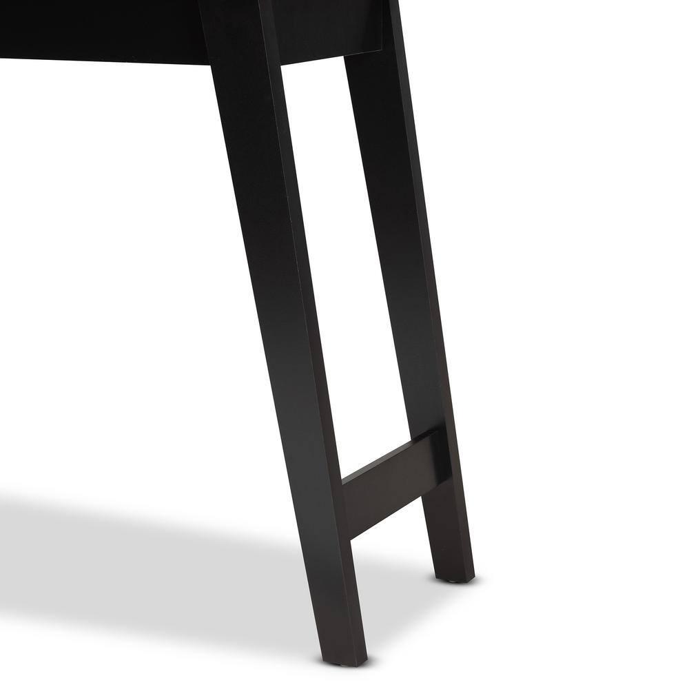 Wales Wood 1 Drawer Console Table Light Brown - Baxton Studio