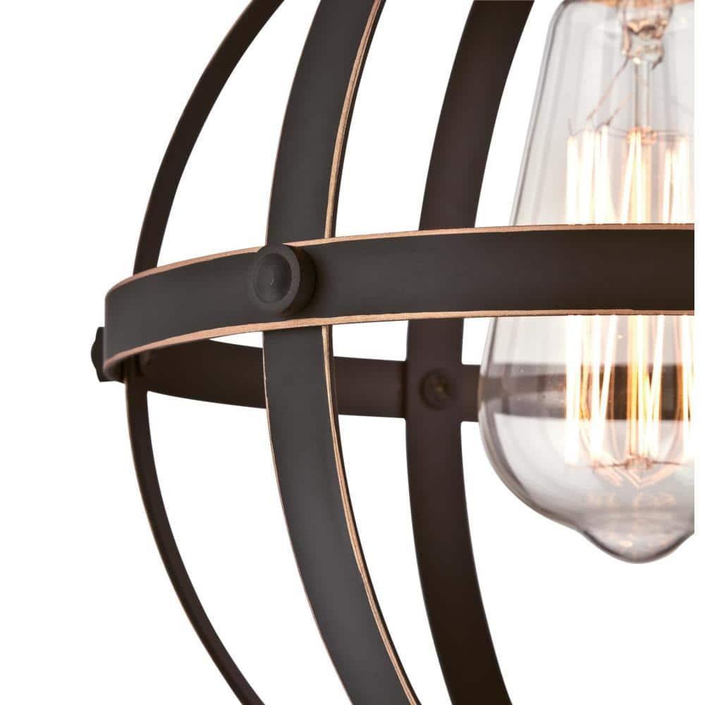 Westinghouse Lighting  Stella Mira One-Light Indoor Mini Pendant - 1-Light Oil Rubbed Bronze With Highlights