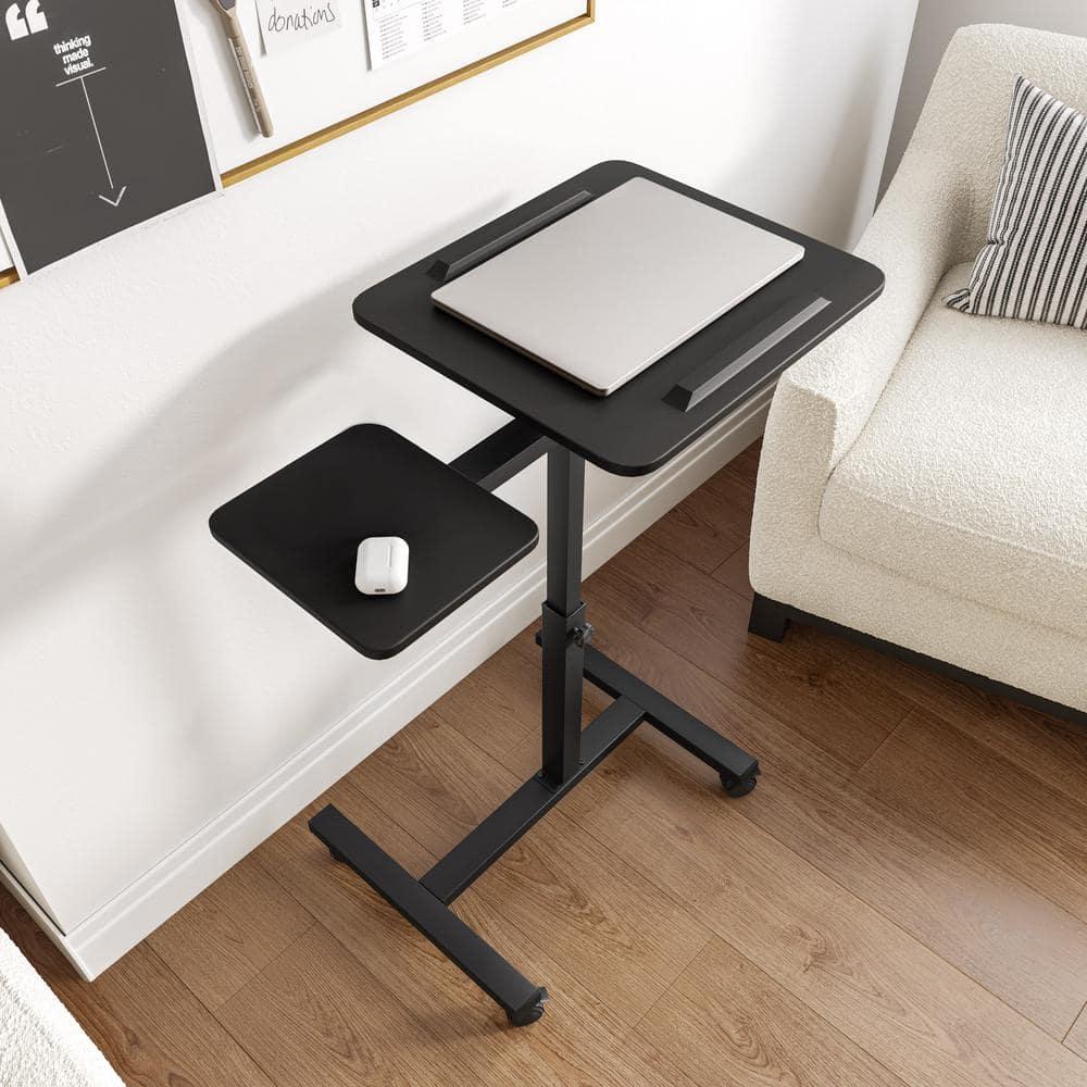 Seville Classics airLIFT Adjustable Height Rolling Tiltable Desk with Mouse Stand