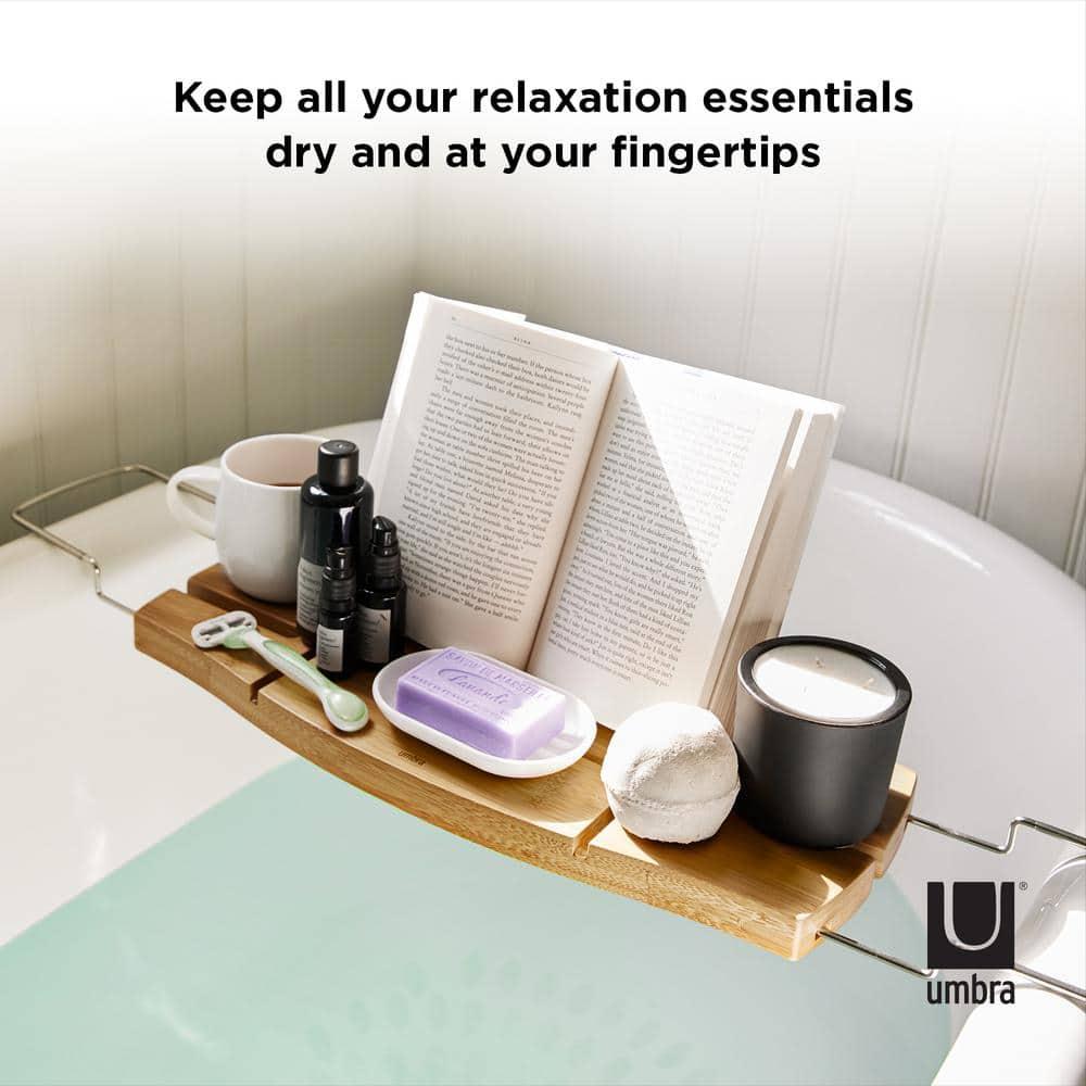 Aquala Freestanding Bamboo Bath Caddy