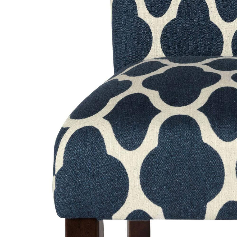 HomePop Parsons Dining Chairs (Set of 2), Quatrefoil