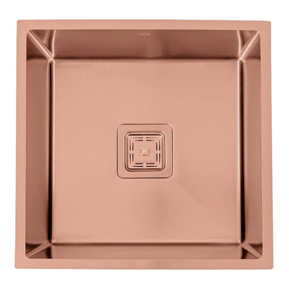 Strictly Sinks Undermount Copper Kitchen Sink – 18 Inch Single Bowl Bar Prep Sink 16 Gauge Stainless Steel