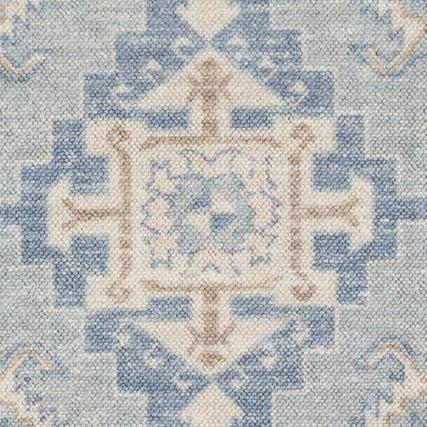 2'3"x7'6" Medallion Loomed Runner Rug Blue - Momeni: Traditional Wool & Nylon Low Pile Indoor Rectangle Rug