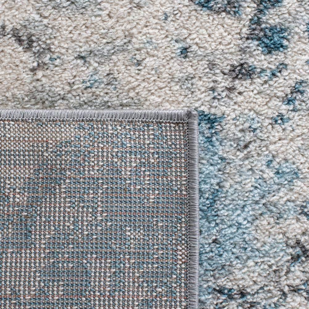 SAFAVIEH Tulum Kelsang Abstract Area Rug, 9' x 12', Ivory/Blue