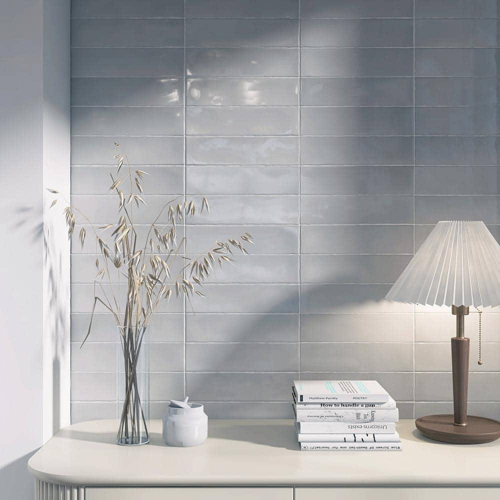 Supreme Tile Rustic 2.95 in. X 11.81 in. Polished Ceramic Subway Wall Tile