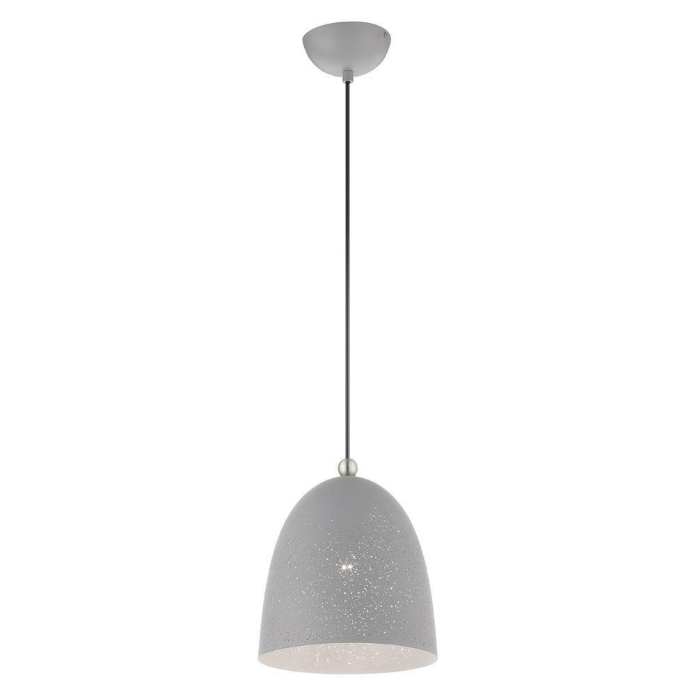 Livex Lighting Arlington 1 - Light Pendant in  Nordic Gray