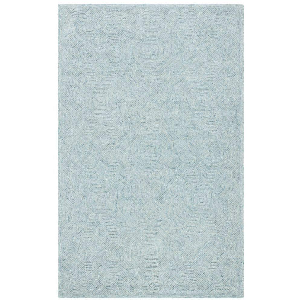 Ikat IKT506 Hand Tufted Accent Rug - Aqua - 3'x5' - Safavieh
