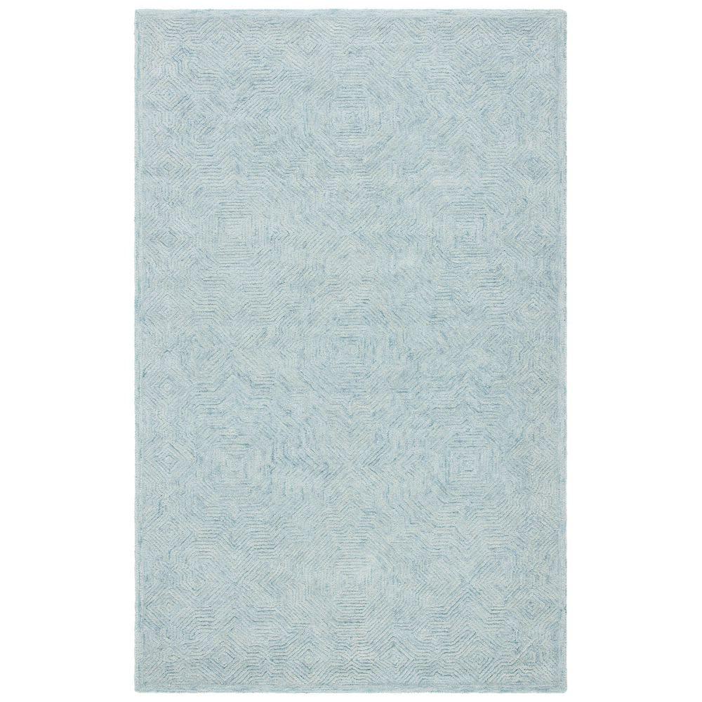Ikat IKT506 Hand Tufted Area Rug - Aqua - 8'x10' - Safavieh