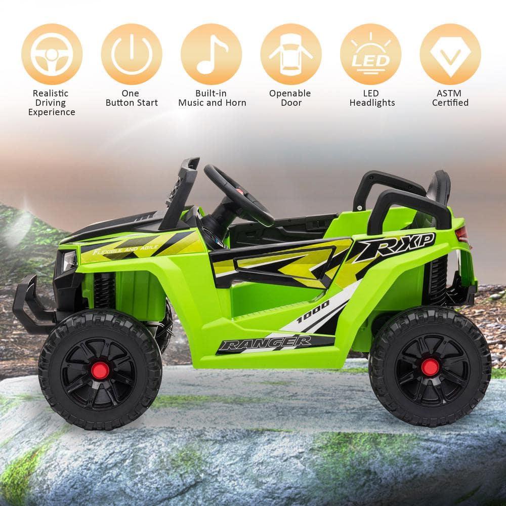 12V Kids Ride On UTV with LED Lights and Horn