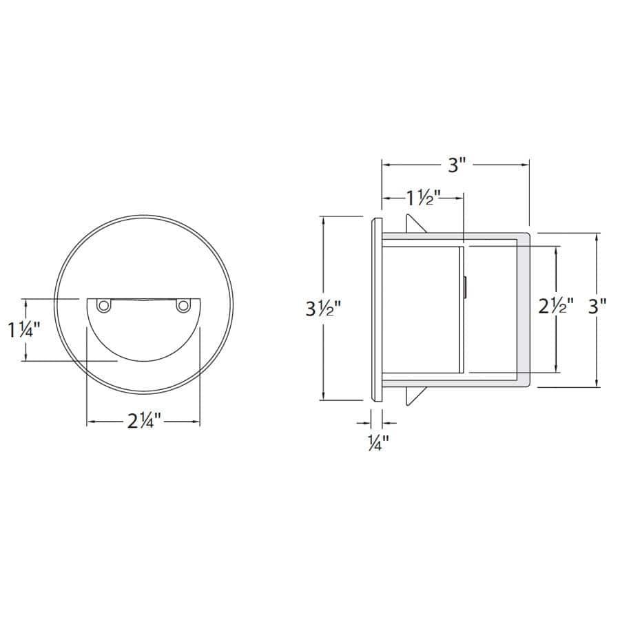 LEDme Integrated LED Metal Step Light