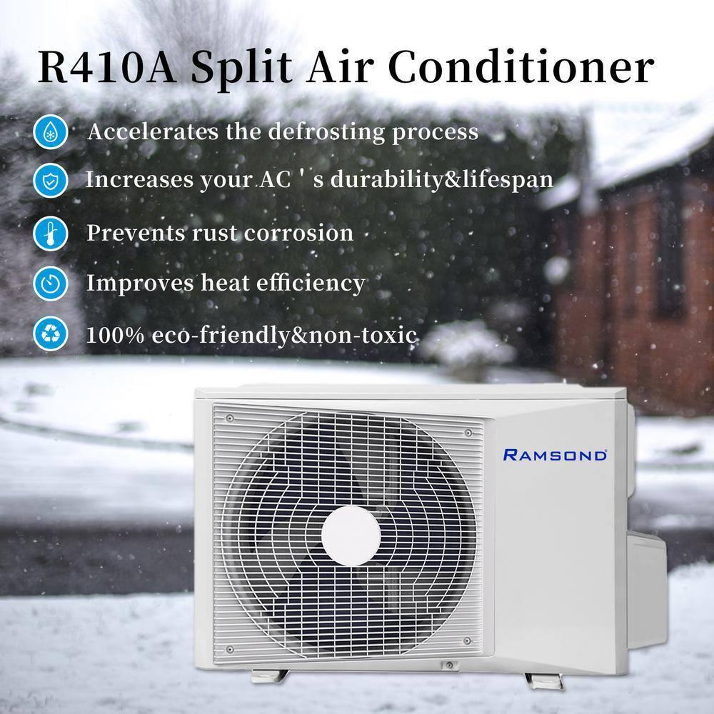 Ramsond Ramsond 24000 BTU Wi-Fi Connected Ductless Mini Split Air Conditioner with Heater and Remote Included
