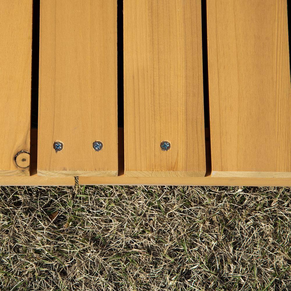 PawHut Wooden Dog House Outdoor Duplex for 2 Medium or Small Dogs, Outdoor Double Dog House with Porch, 50" x 43" x 43"