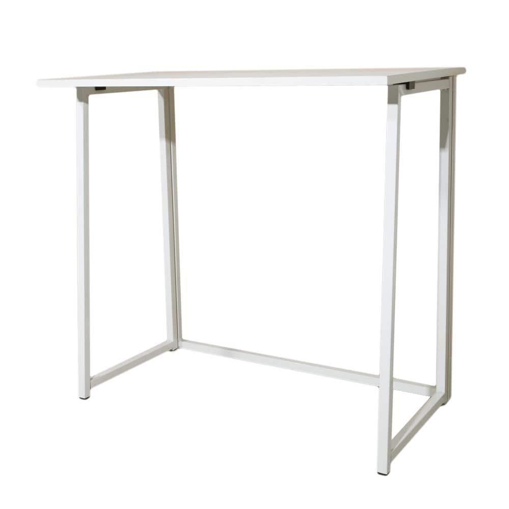 31.5 in. W Simple White Wood Computer Desk