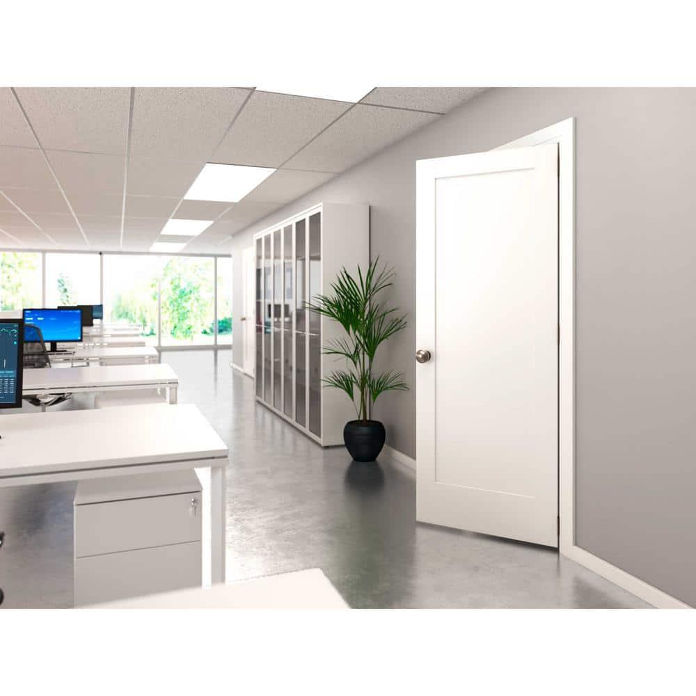 80'' Solid Wood Paneled Slab Door