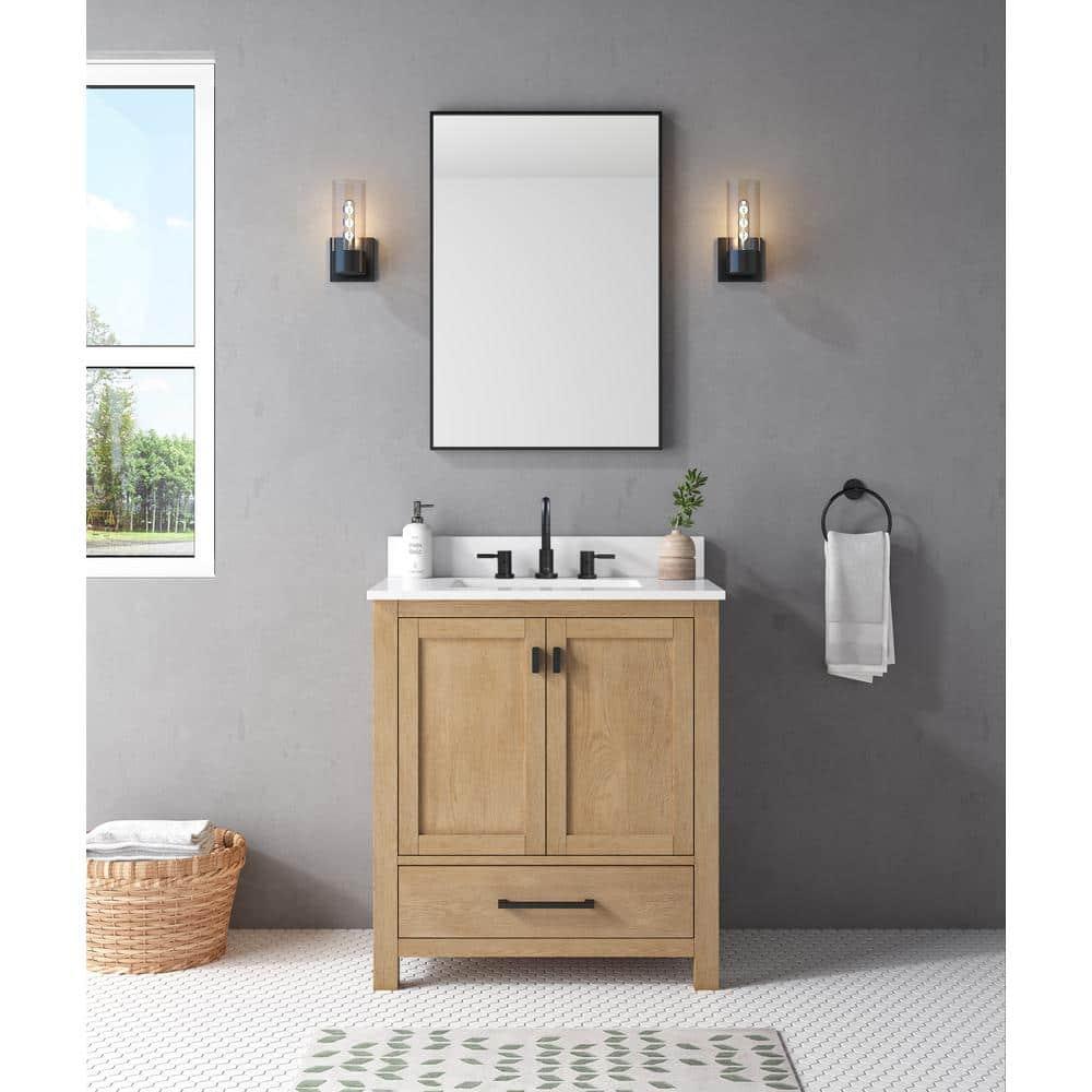 Avanity Modero 30'' Single Bathroom Vanity Base Only in Brushed Oak Finish