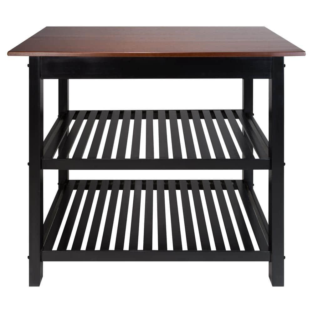 Casual Home Kitchen Island with Solid Wood